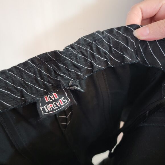 Dead Threads Women's Medium Goth Punk Grunge Halter Vest Corset Stripes Y2K - Picture 11 of 15